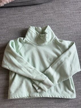Bad Birdie Women’s Mint Green Funnel Neck Sweater